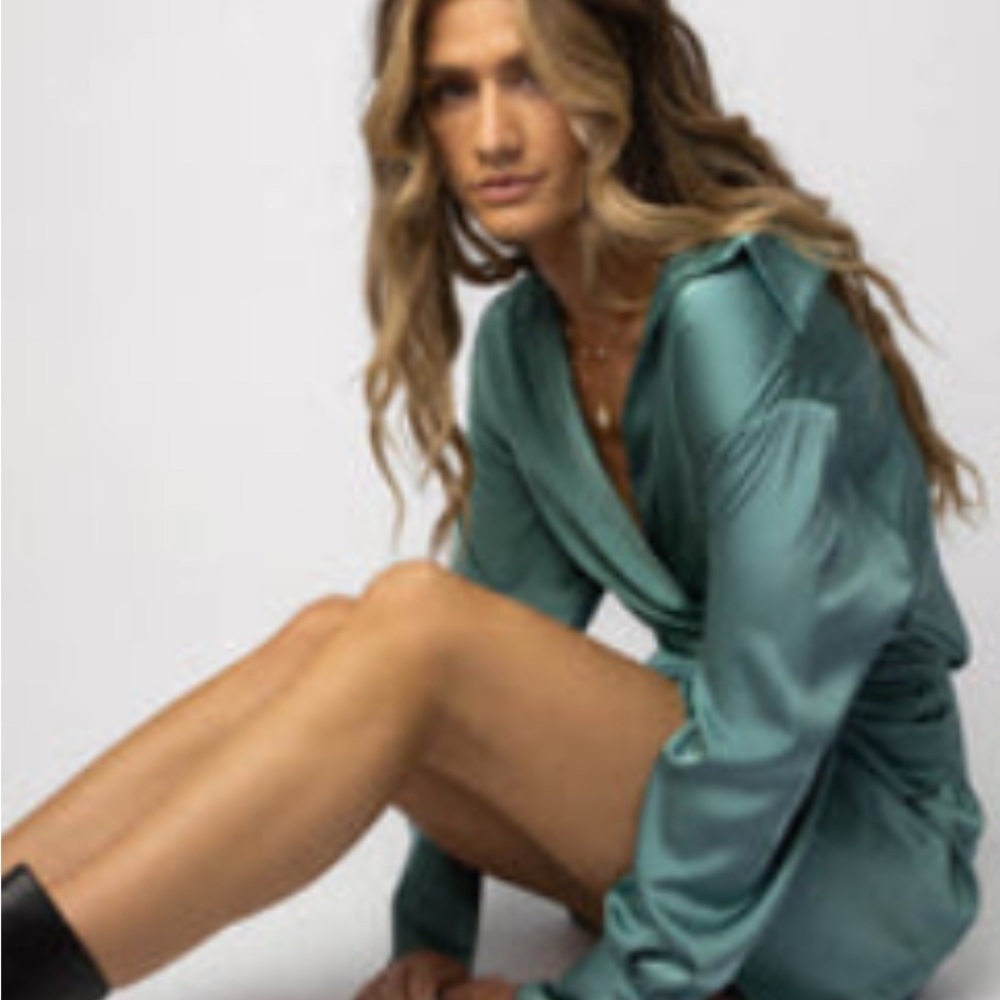 Bohme Teal Mini Dress